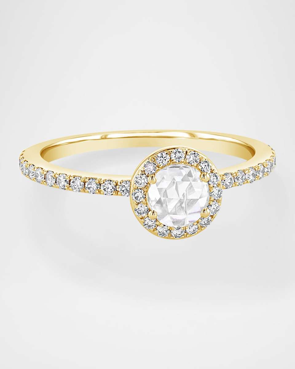 18K Yellow Gold Diamond Stack Ring